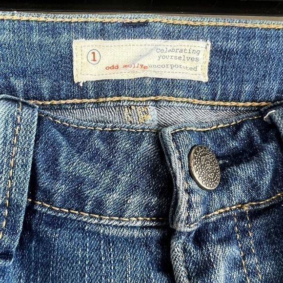 Odd Molly Henna Print 517 Cochran Sample Piece Skinny Jeans Size 6 - Picture 5 of 11